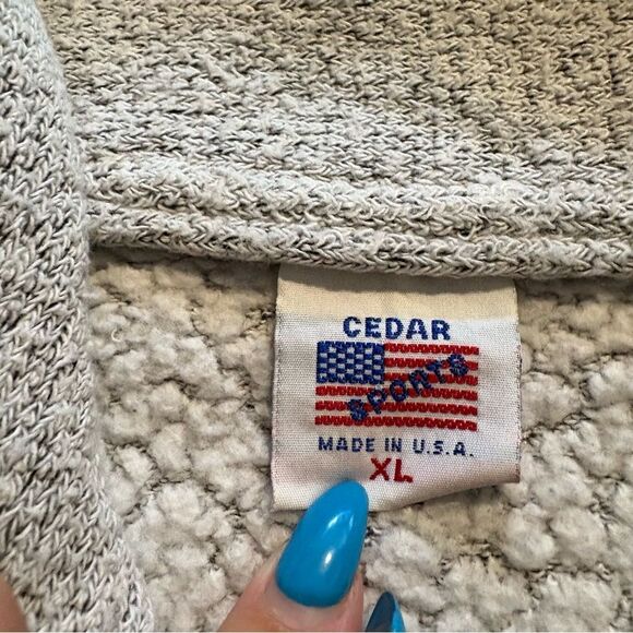 Vintage United States Of America 1/2 Zip Sweater XL Washington DC Thick Knit FBI - Picture 4 of 5